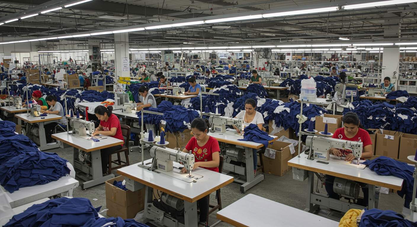 Швейная фабрика для пошива по масштабу для оптового производства