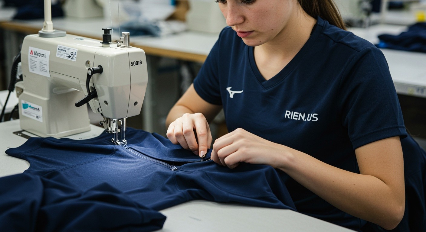 Пошив спортивных футболок с молнией Спортивная футболка с молнией