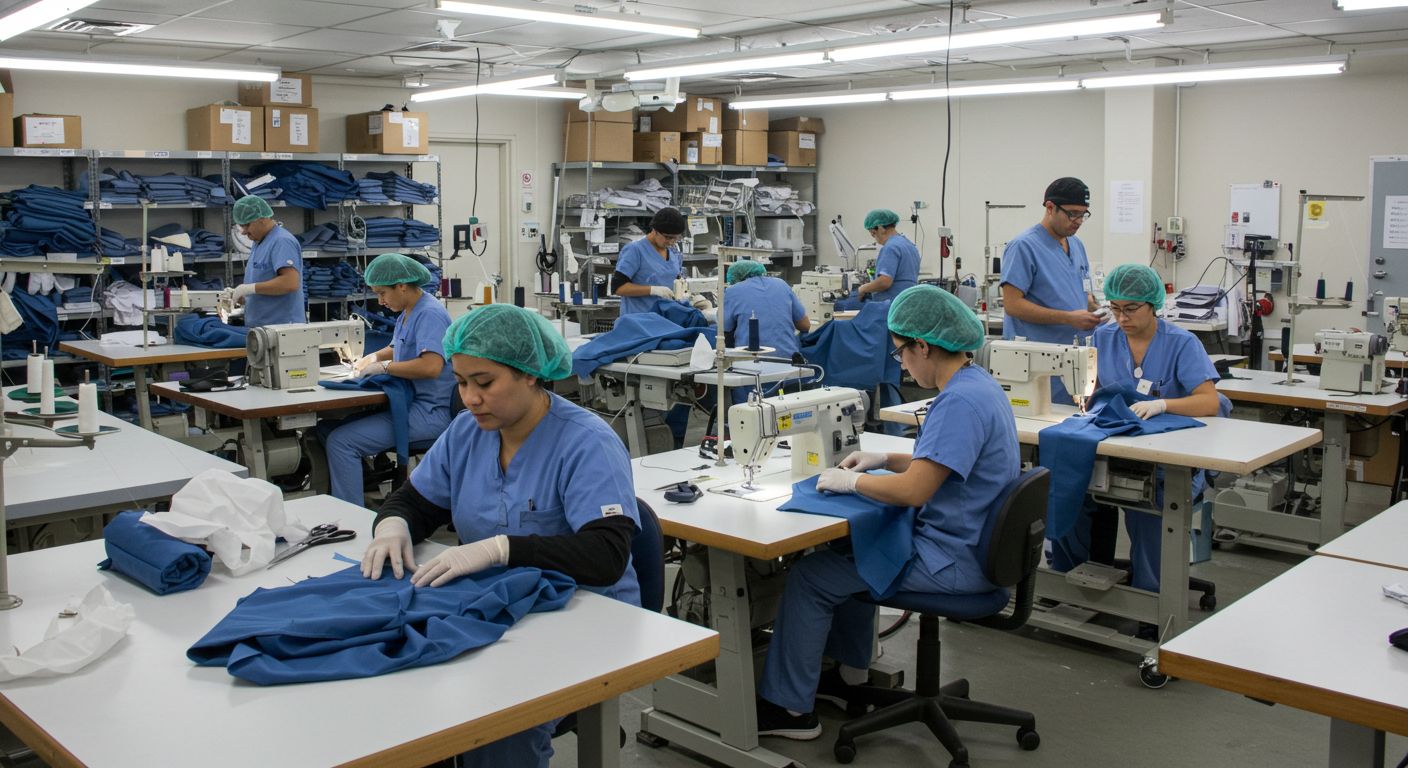 Пошив хирургической одежды
