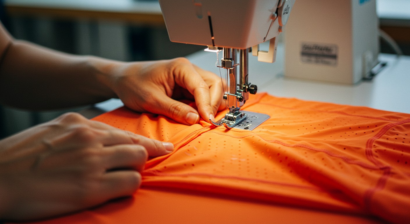 Пошив спортивной одежды с защитой от ультрафиолета из легких тканей