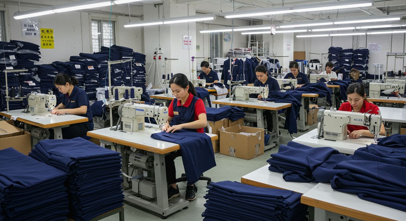 Швейная фабрика для пошива по форме приталенного кроя