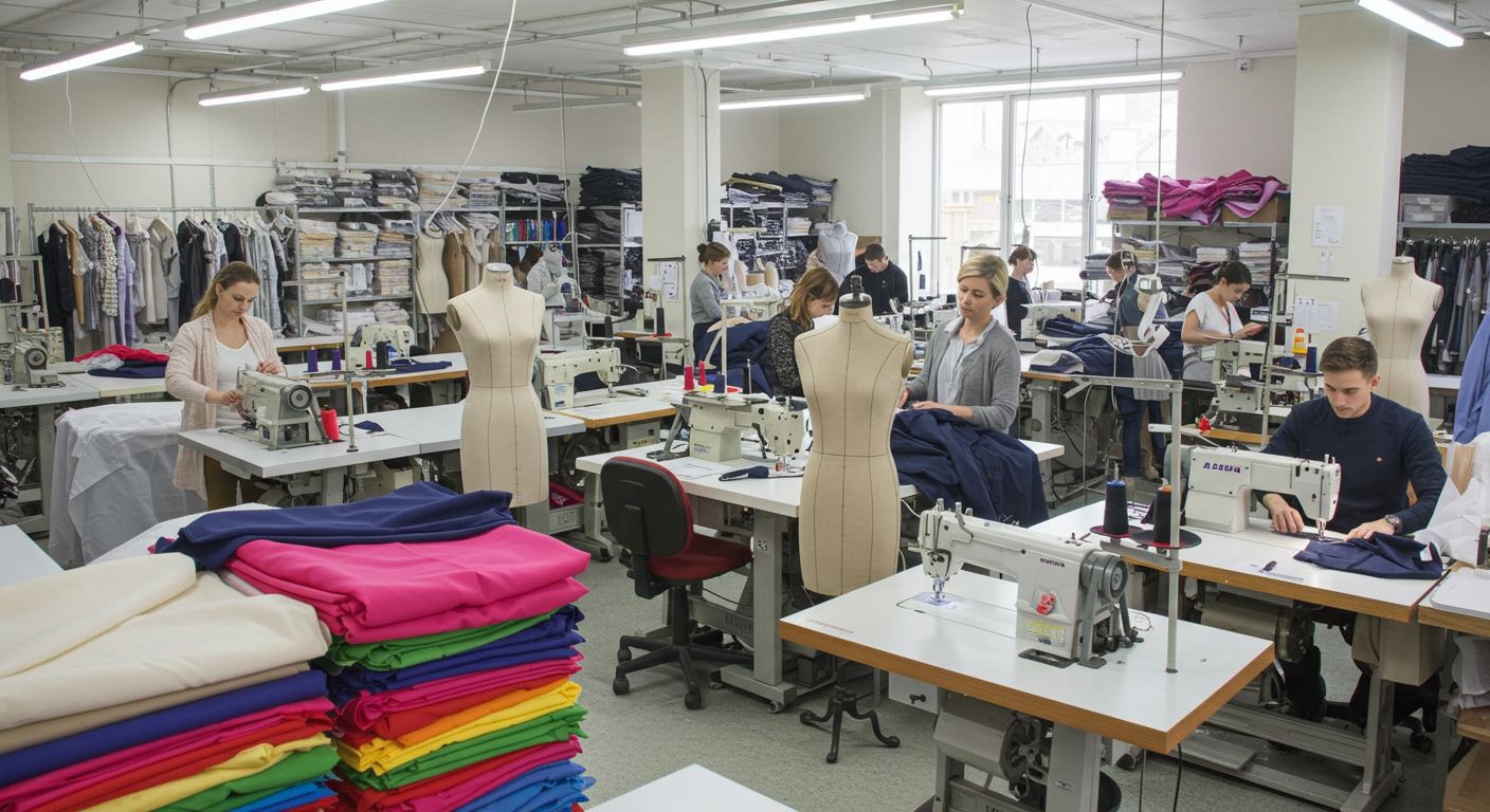 Швейная фабрика для пошива по форме свободного кроя