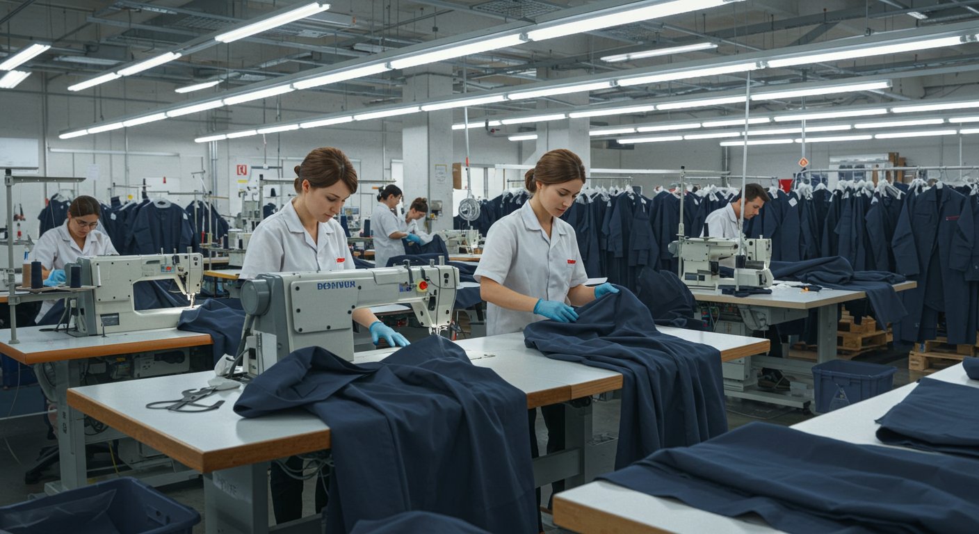Пошив рабочей одежды для промышленности