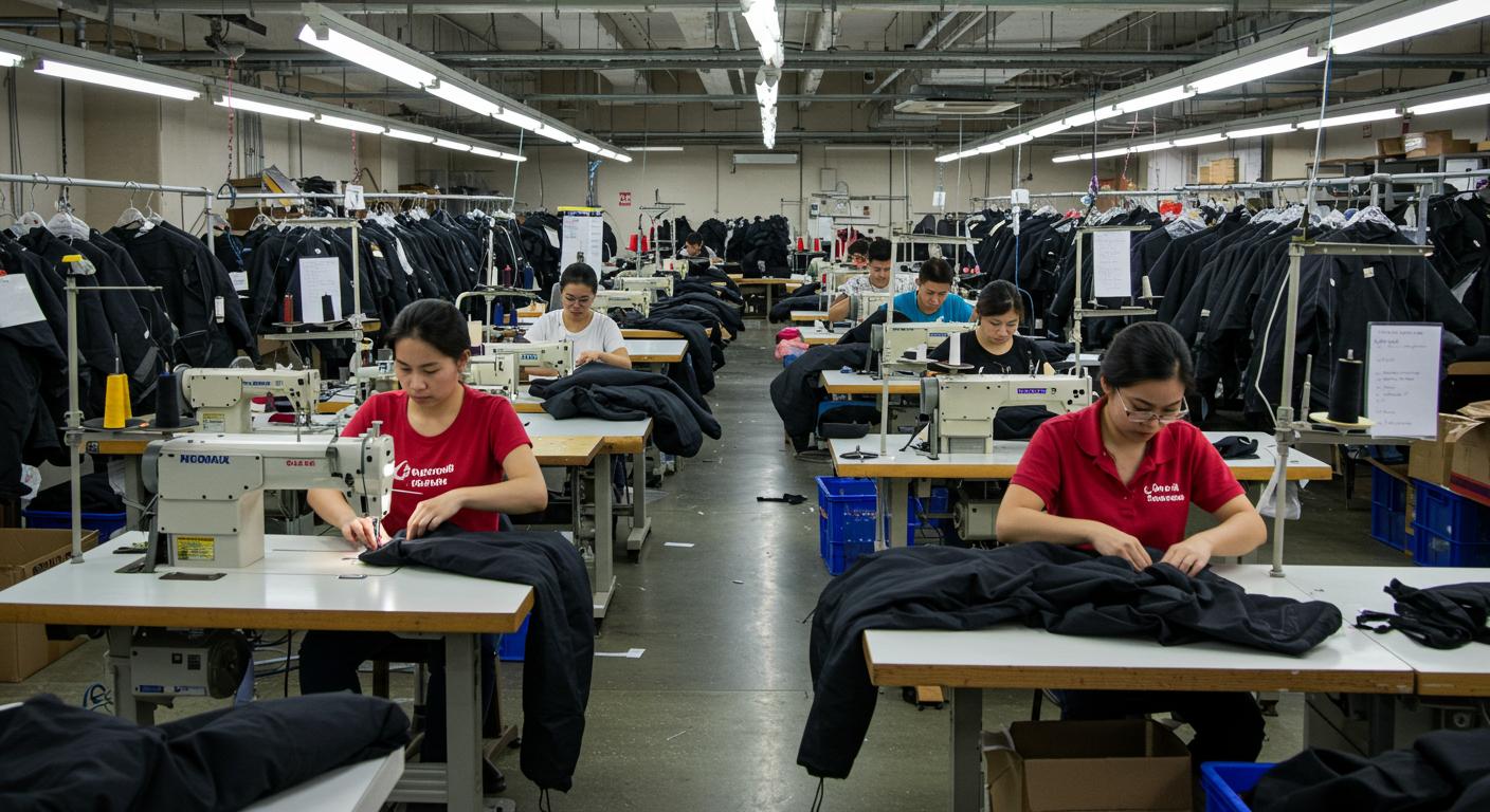 Процесс производства верхней одежды Пошив верхней одежды на фабрике